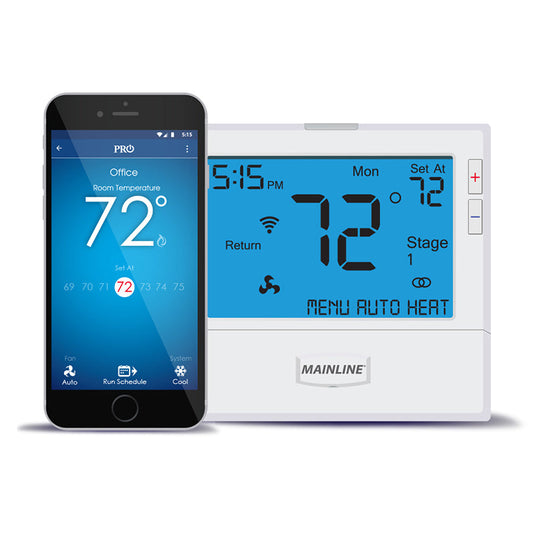 Programmable Thermostat w/ Humidity Control and Remote Sensor